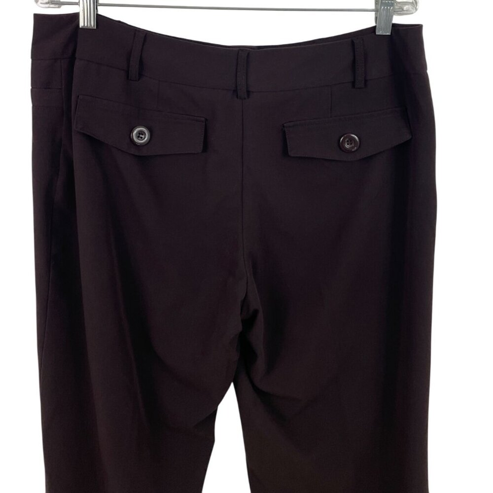 Studio 1940 Womens Size 14 Brown Solid Wide Leg Trouser Pants - Picture 4 of 6